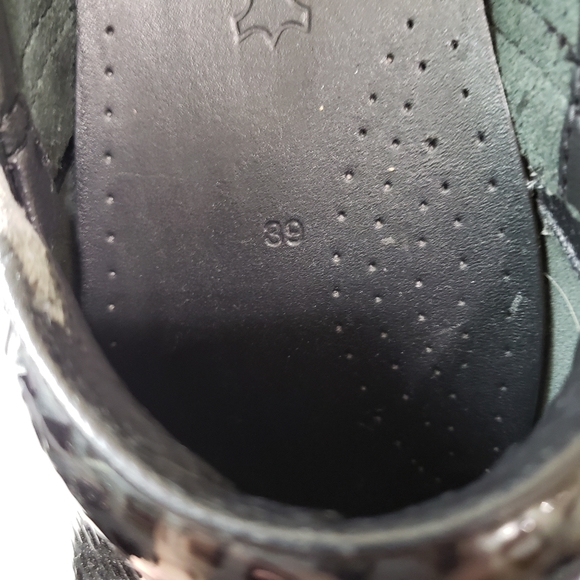 Dansko Colorful Print Texture Glossed Leather Slip-Resistant Clog Mules Size 39 - Picture 8 of 13